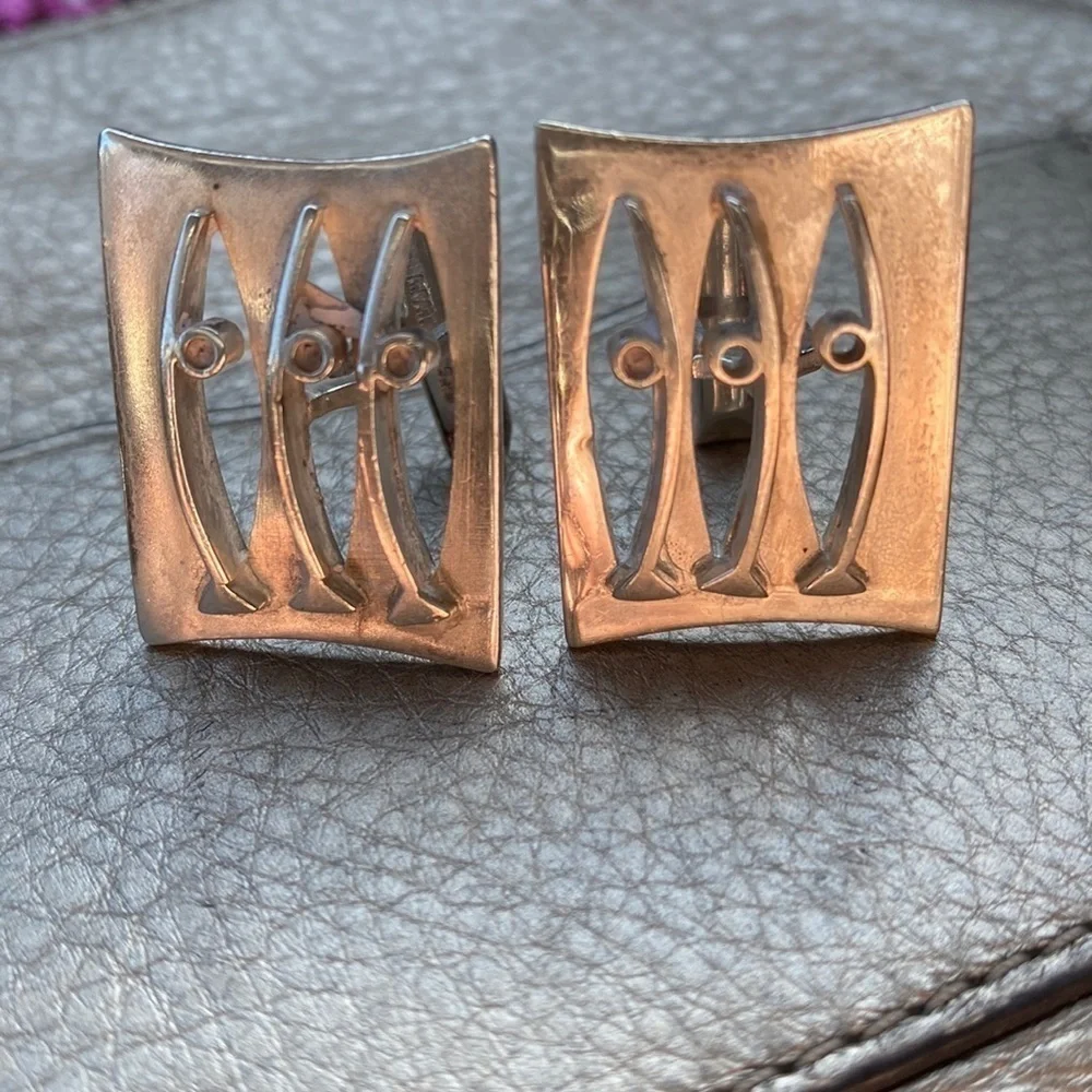 Sterling silver Paul Szymak cuff links RARE
